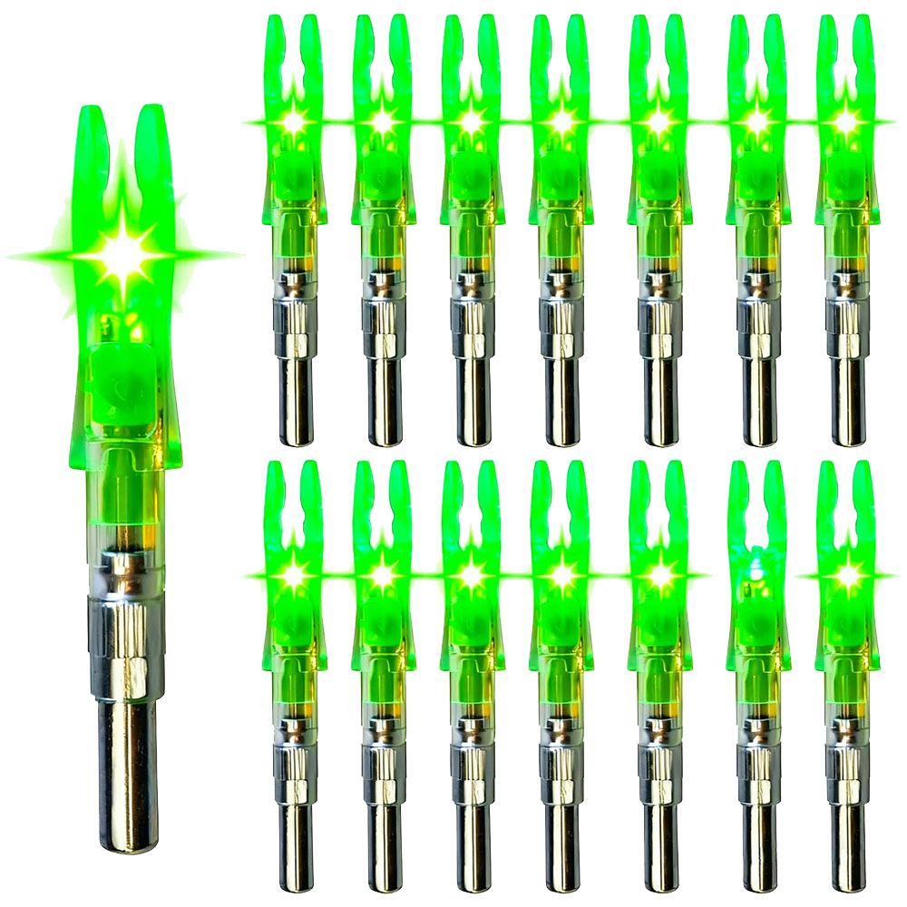 Archery Target Face - Archery Green LED Lighted Arrow Nocks