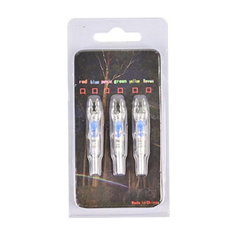 Archery Target Face - 3Pcs Arrows Tail Luminously Nocks LED